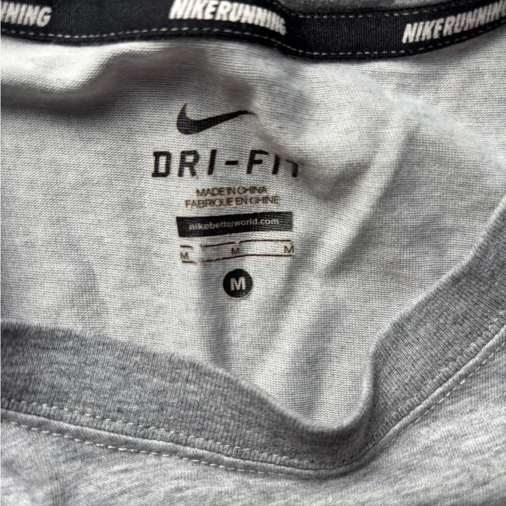 Nike Dri-FIT Heather Gray Tee - Picture 2 of 2